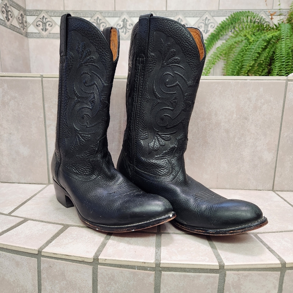 Mens Black Cowboy Boot